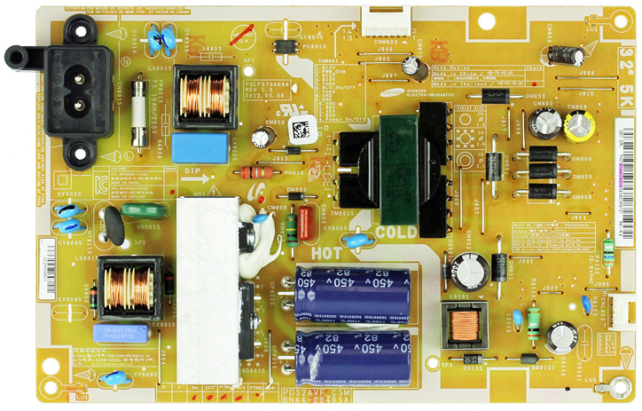 Samsung BN44-00493A (PD32AVF_CSM) Power Supply LED Board teste